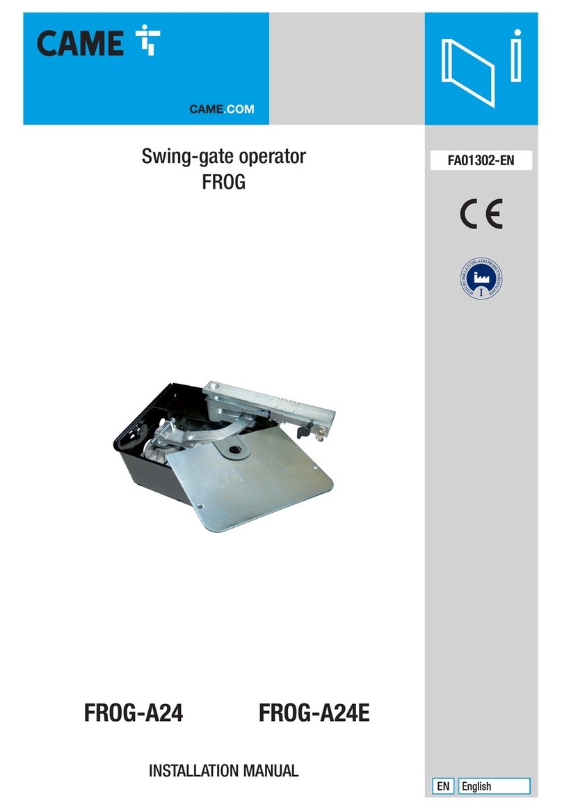 CAME FROG series User manual