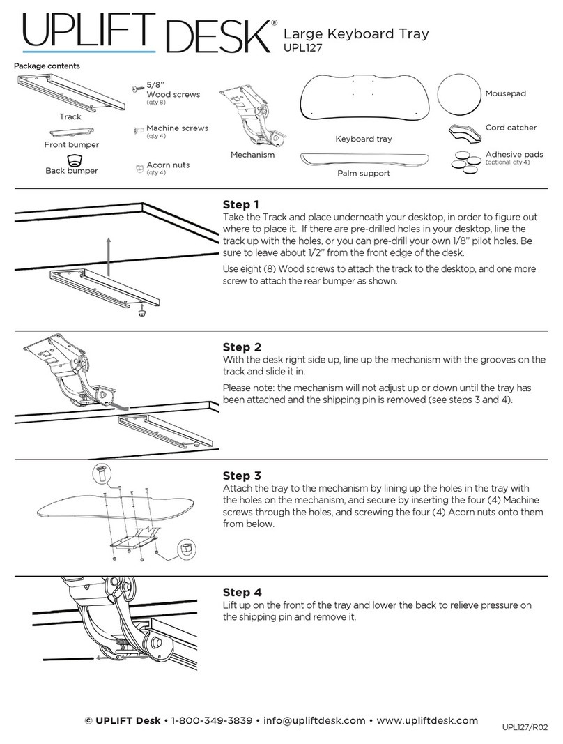 Uplift Desk UPL127 User manual Uplift Desk UPL127 User manual