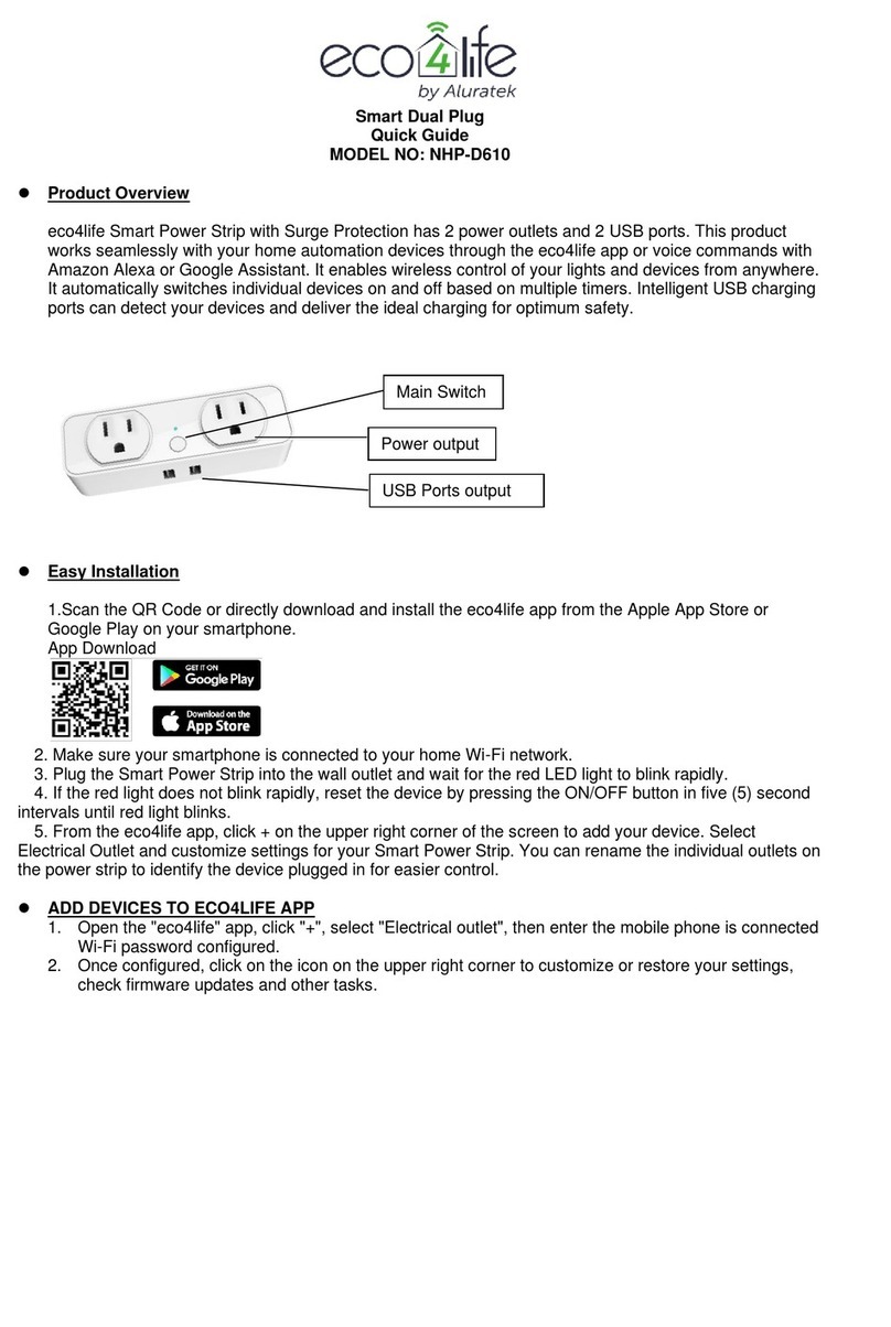 Aluratek eco4life NHP-D610 quick guide