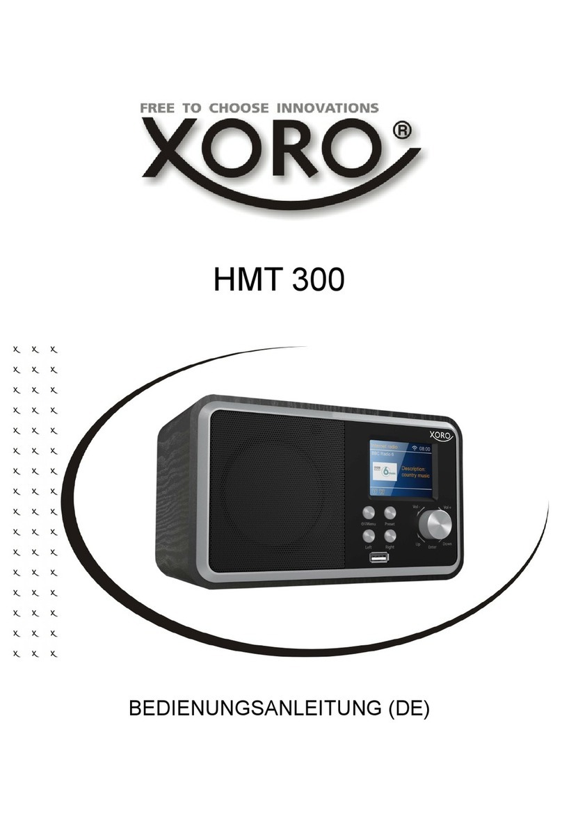 Xoro HMT 300 user manual