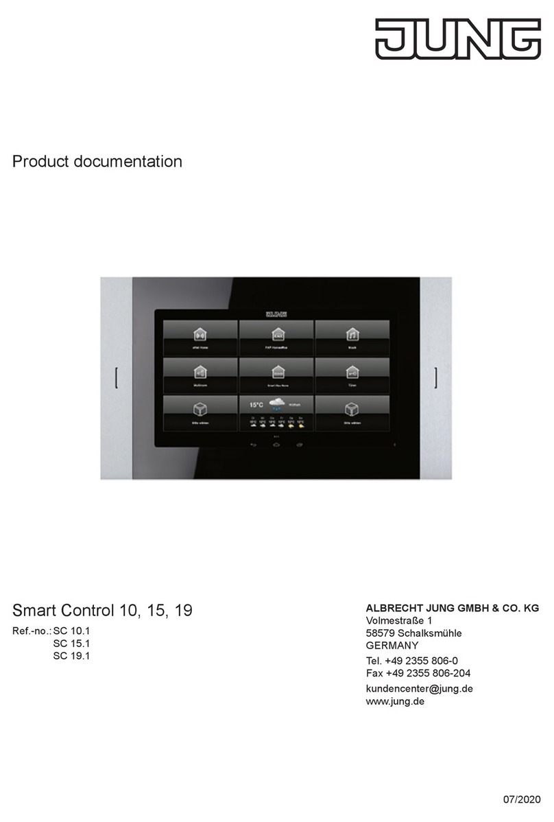 Jung Smart Control 10 Product documentation