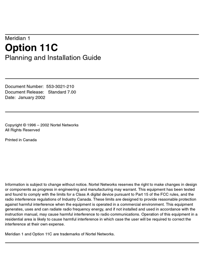 Nortel Meridian 1 Option 11C Technical manual