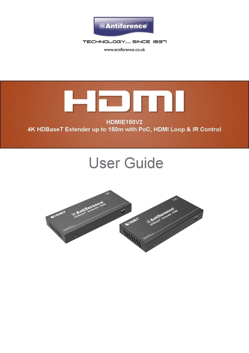 ANTIFERENCE HDMIE150V2 user guide