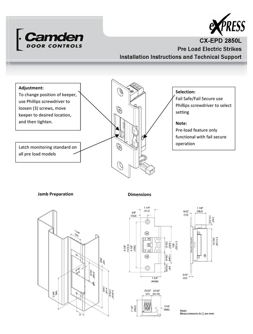 CAMDEN CX-EPD 2850L User manual