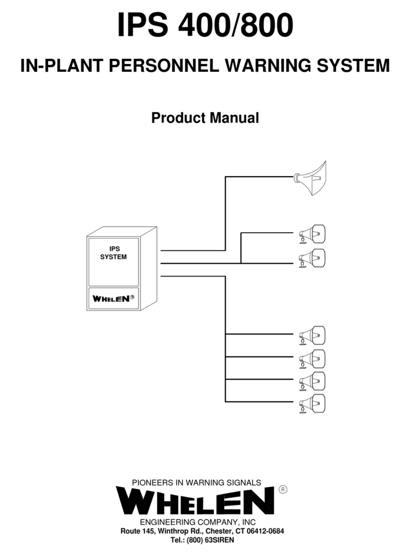 Whelen Engineering Company IPS 400 User manual