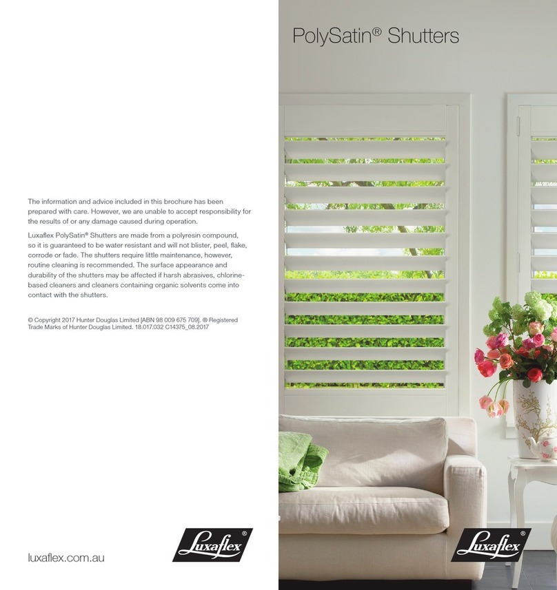 LuxaFlex PolySatin User manual