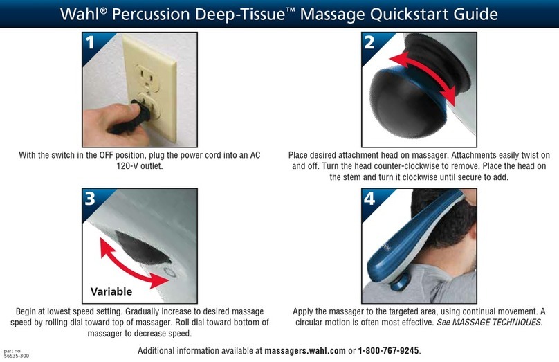 Wahl Percussion Deep-Tissue quick start guide