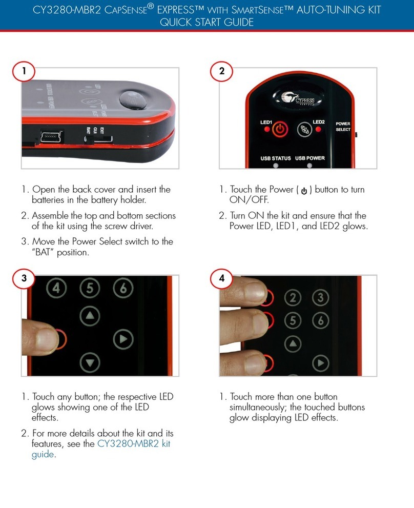 Cypress CapSense Express SmartSense CY3280-MBR2 quick start guide