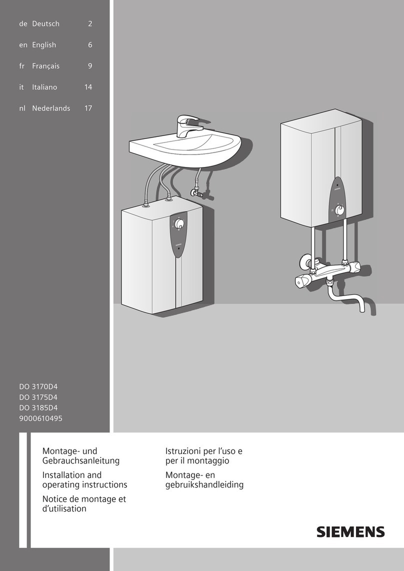 Siemens DO 3170D4 Installation and operating instructions