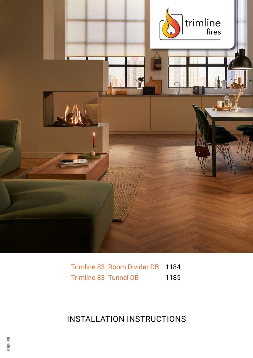 Trimline Fires 83 Room Divider DB installation instructions Trimline Fires 83 Room Divider DB installation instructions