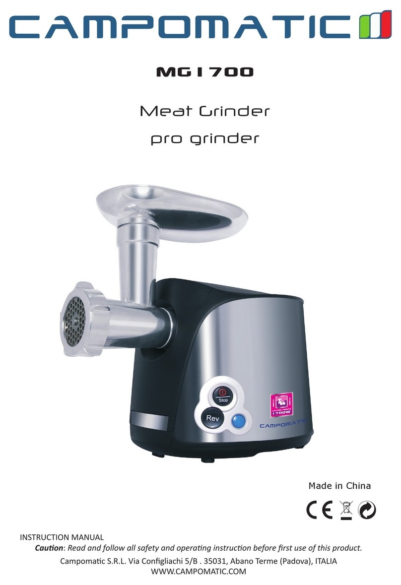 Campomatic Pro grinder MG1700 instruction manual