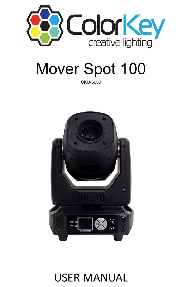 ColorKey Mover Spot 100 user manual ColorKey Mover Spot 100 user manual