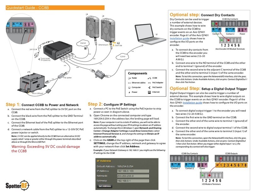 SpotterRF CC8B quick start guide SpotterRF CC8B quick start guide