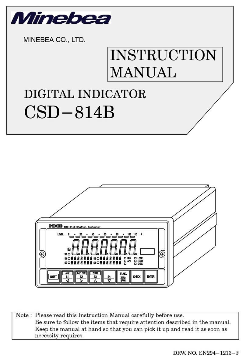 Minebea CSD-814B User manual