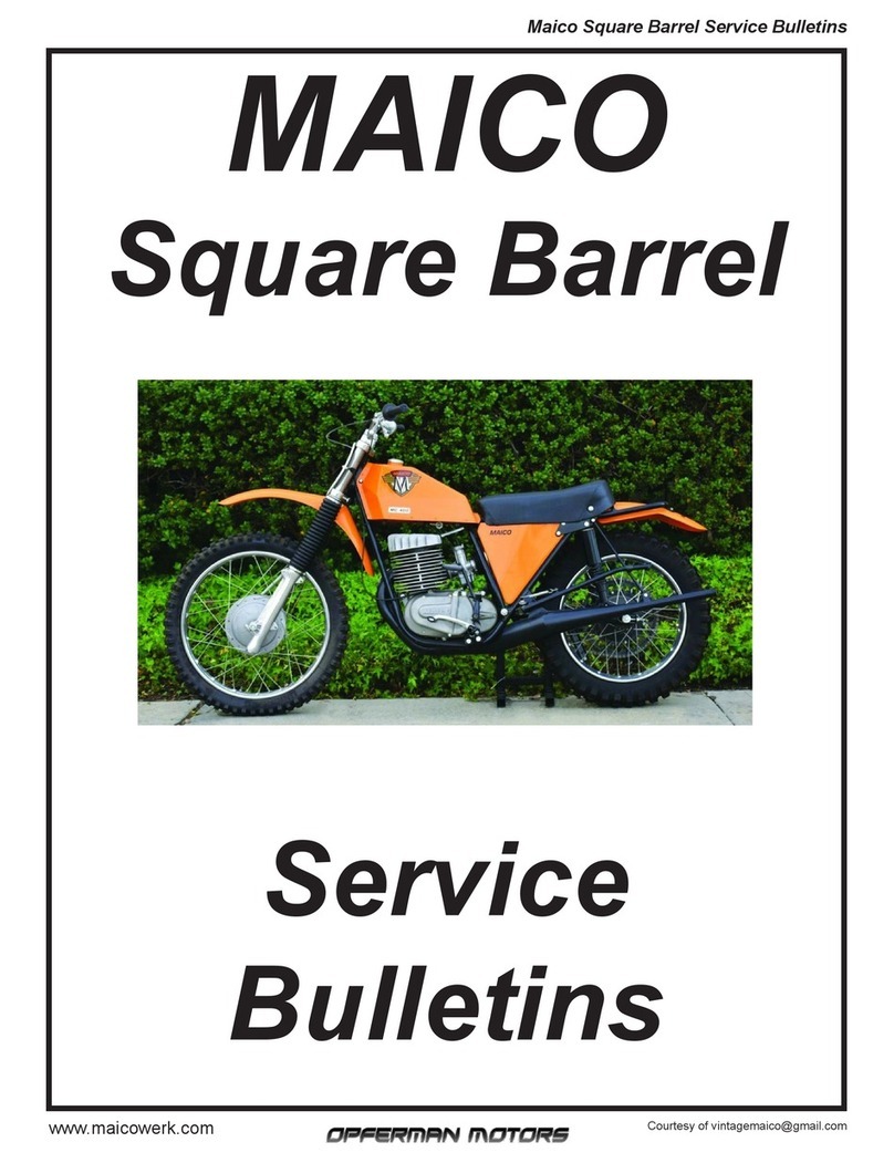 Maico MC 400 Service bulletin