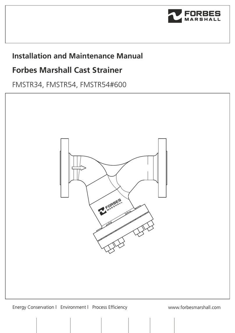 Forbes Marshall FMSTR34 Installation and maintenance manual