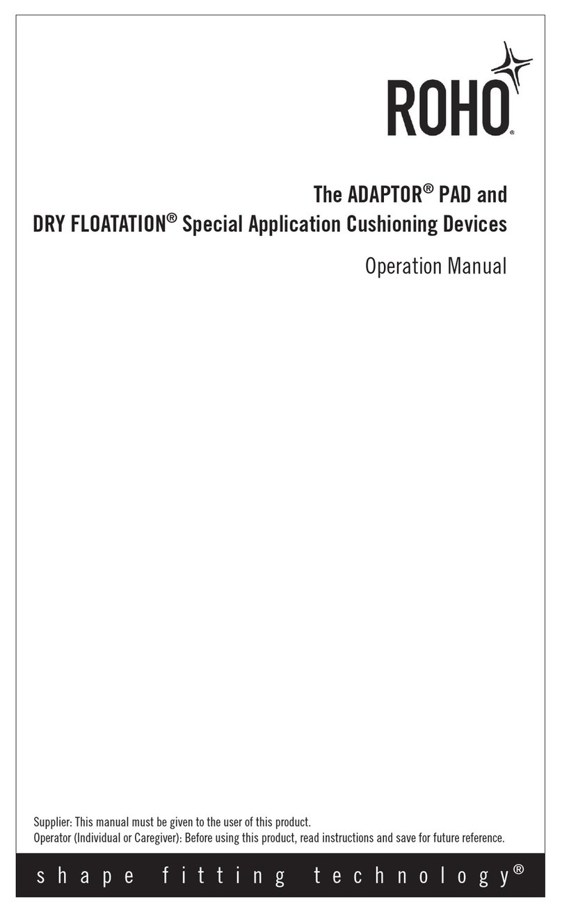 ROHO ADAPTOR PAD Operation manual ROHO ADAPTOR PAD Operation manual