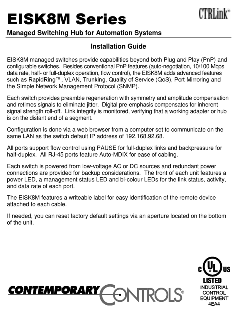 Contemporary Controls CTRLink EISK8M Series User manual Contemporary Controls CTRLink EISK8M Series User manual
