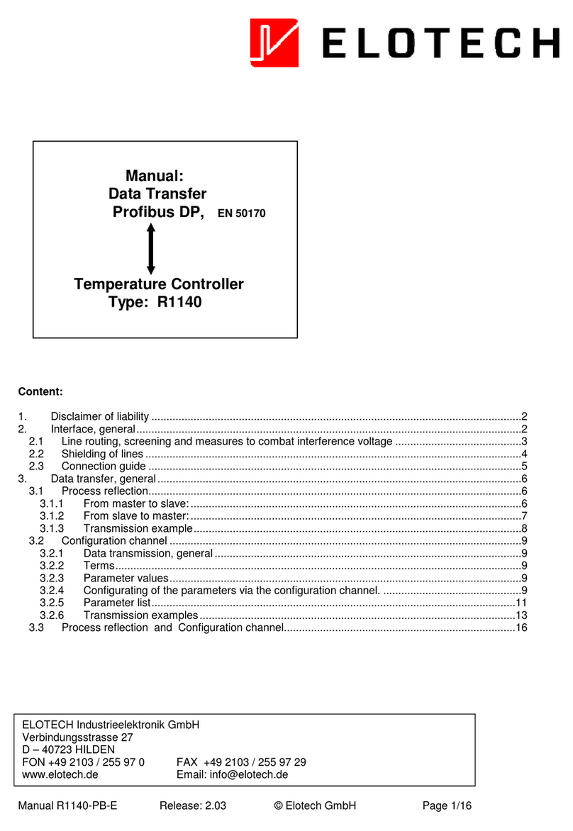 Elotech R 1140 manual