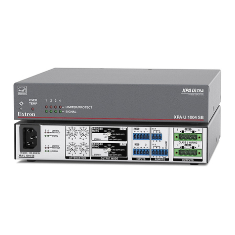 Extron electronics XPA U 1004 SB User manual