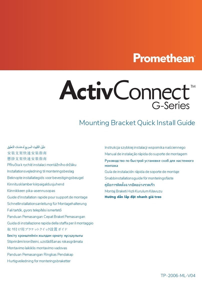 promethean ActivConnect G Series Quick install guide