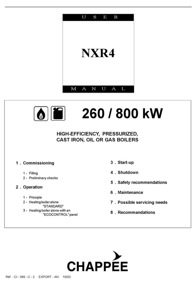 Baxi CHAPPEE NXR4 user manual