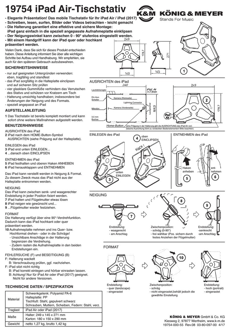 Konig & Meyer 19754 User manual