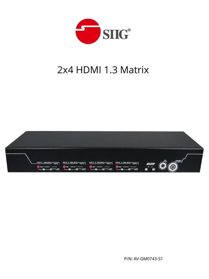 SIIG AV-GM0743-S1 manual