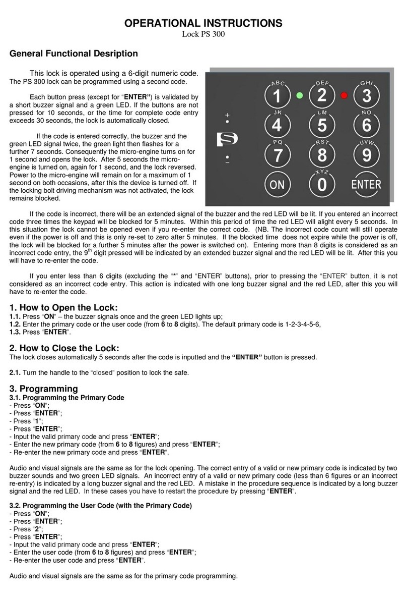 VALBERG PS 300 Operational instructions