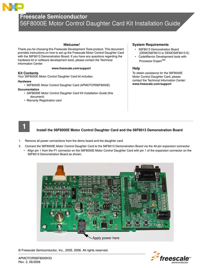 Freescale Semiconductor 56F8000E installation guide