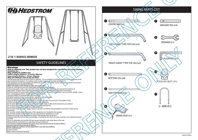 Hedstrom M08835 User manual