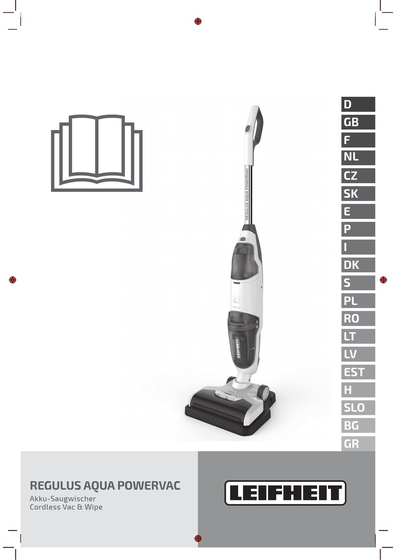 Leifheit Regulus Aqua PowerVac operating instructions