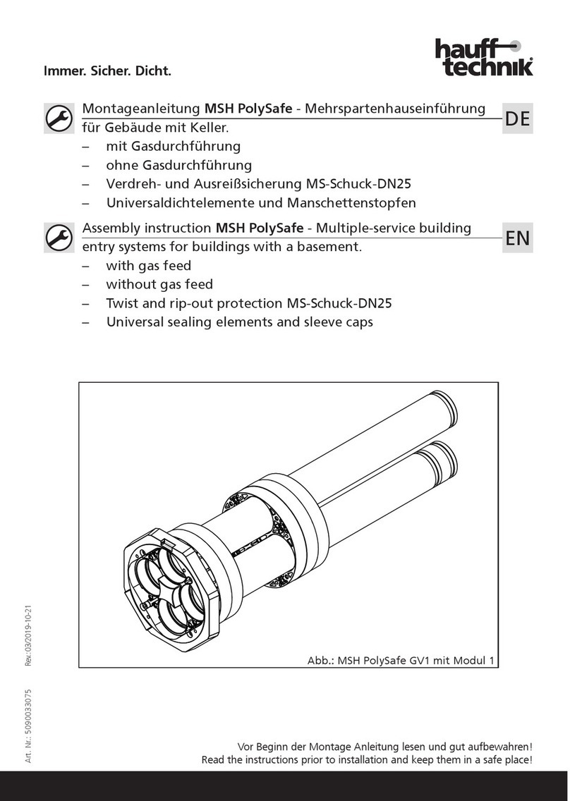 Haufftechnik MSH PolySafe Assembly instruction