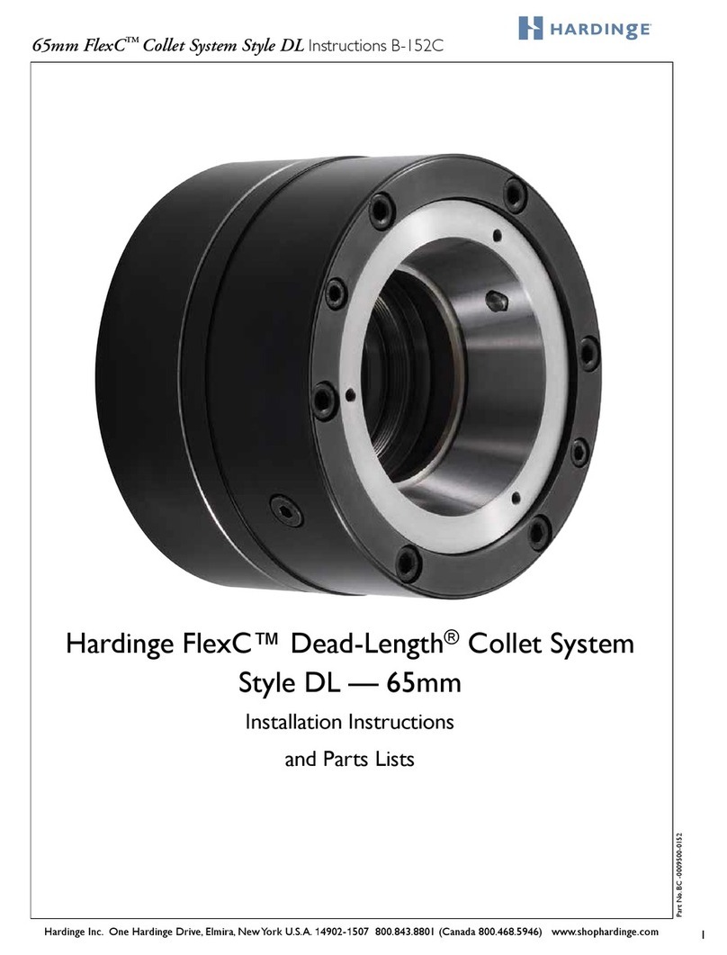 Hardinge FlexC Dead-Length 65 Installation instructions and parts list Hardinge FlexC Dead-Length 65 Installation instructions and parts list