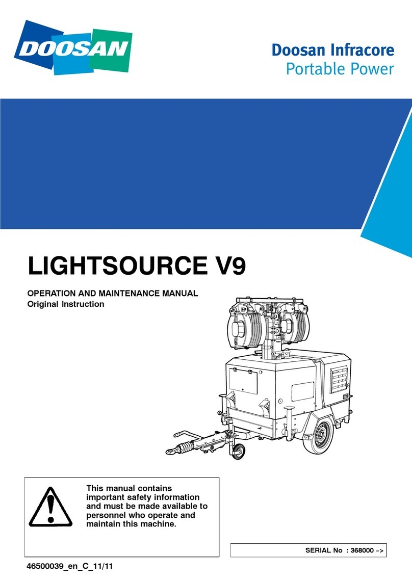 Doosan LIGHTSOURCE V9 Operation and maintenance manual