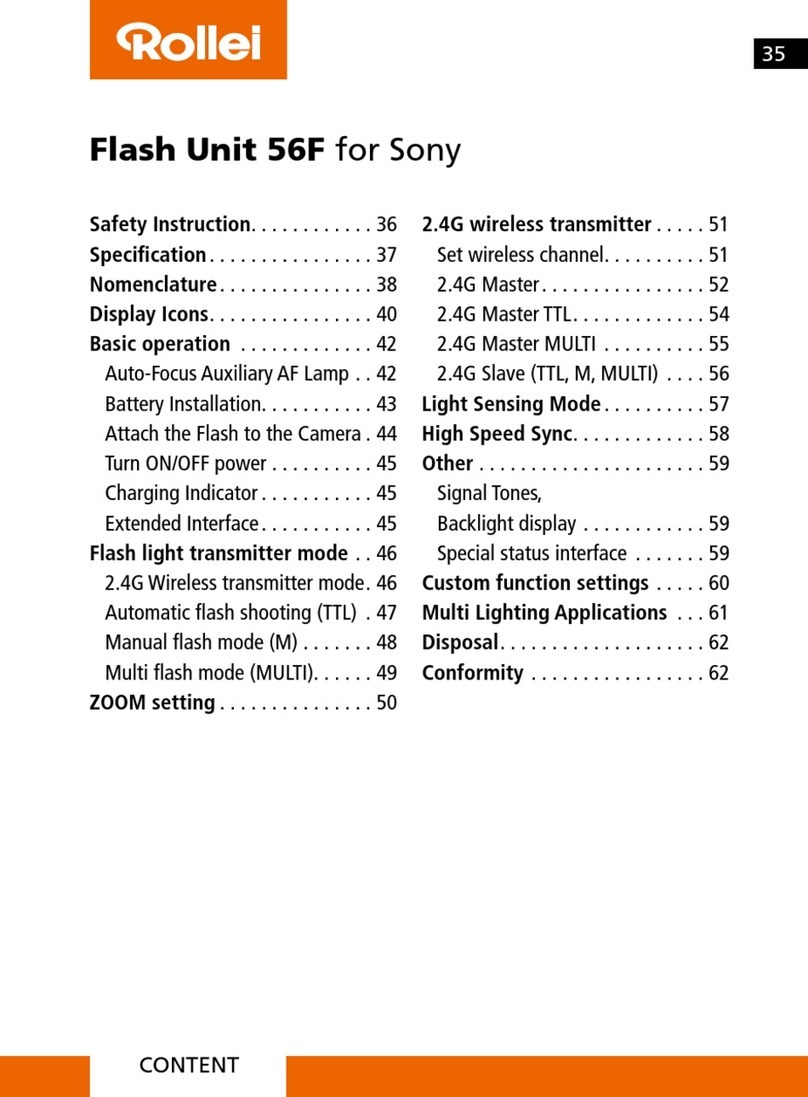 Rollei 56F User manual