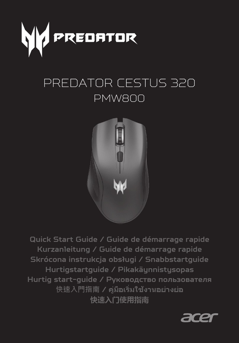Acer Predator CESTUS 320 quick start guide