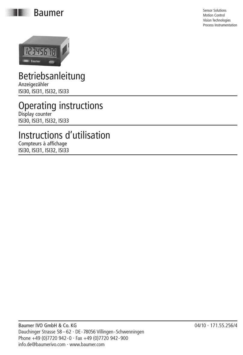 Baumer ISI Series User manual Baumer ISI Series User manual