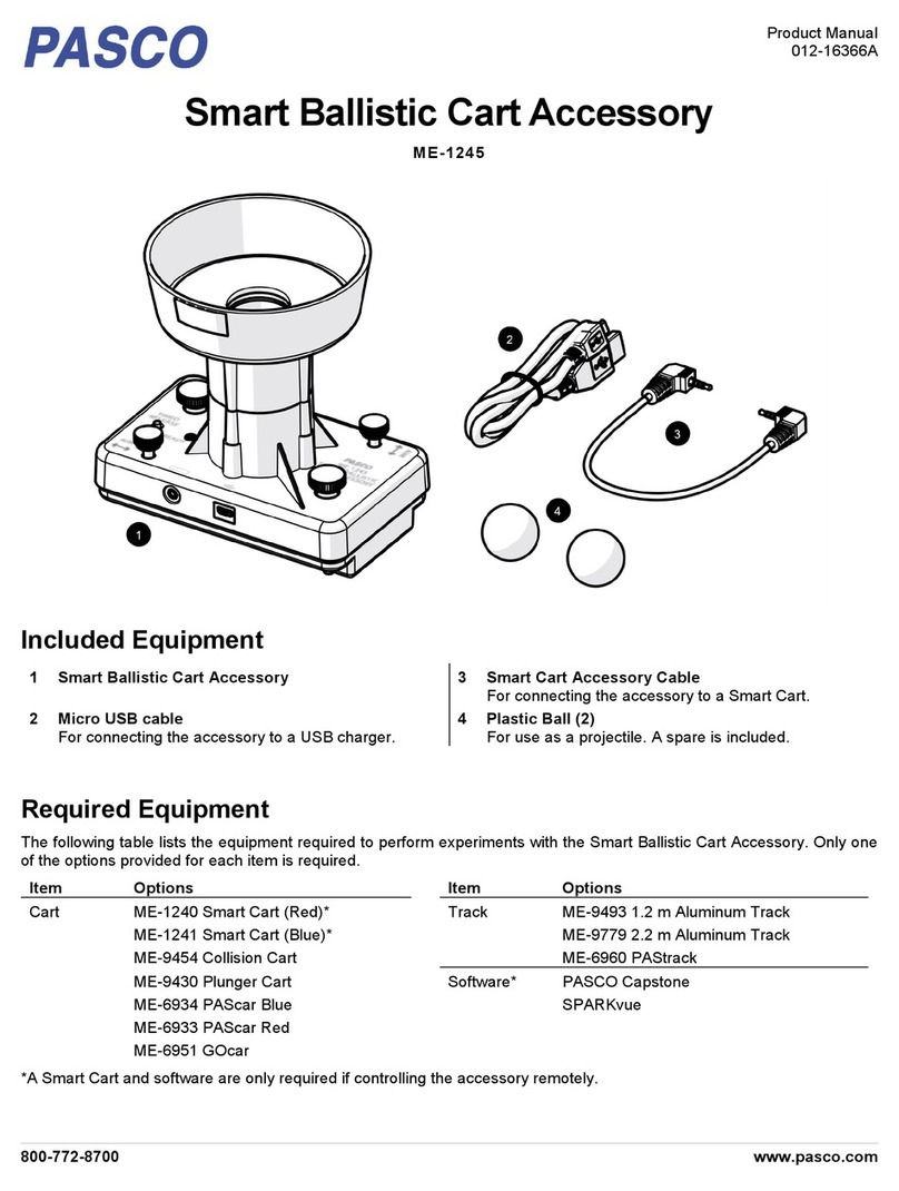 PASCO ME-1245 product manual