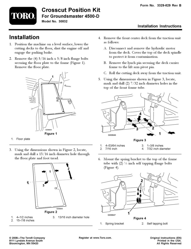 Toro 30832 installation instructions