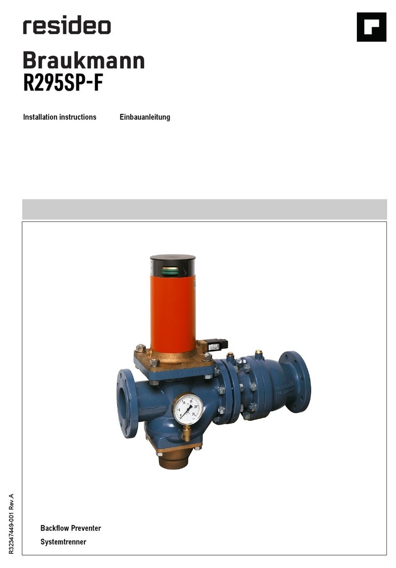 resideo Braukmann R295SP-F installation instructions resideo Braukmann R295SP-F installation instructions