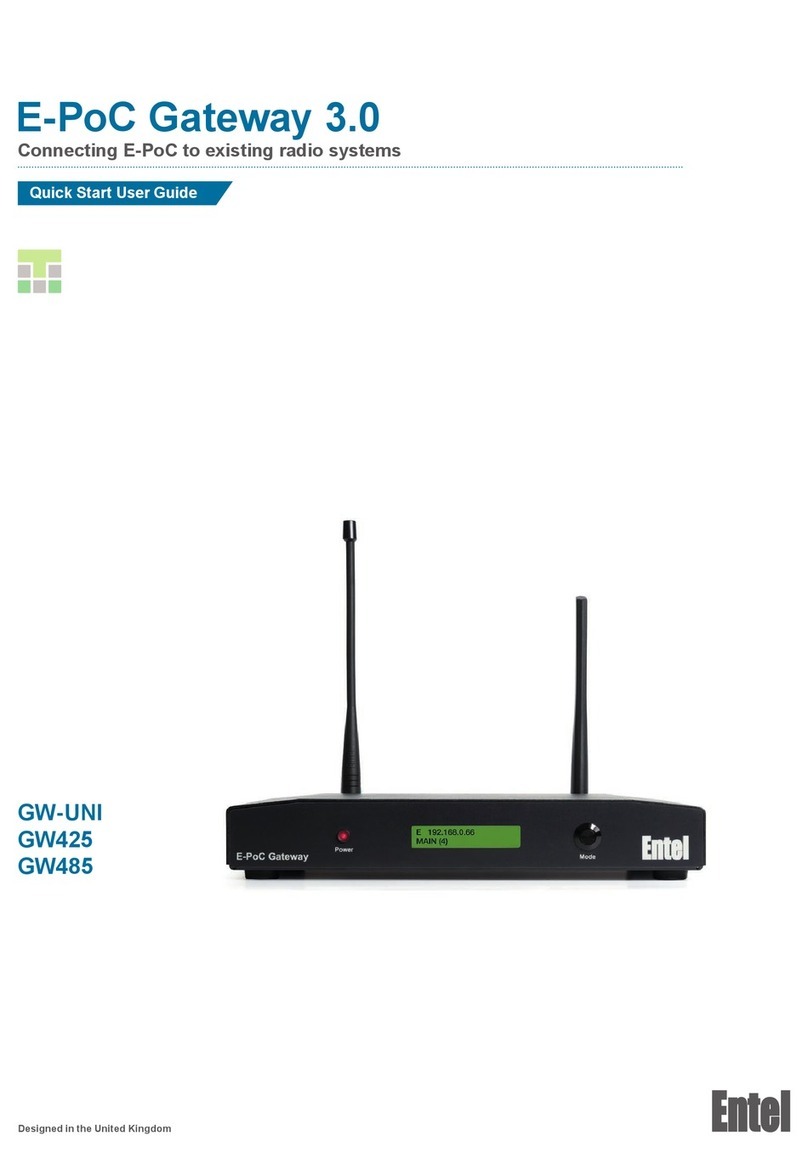Entel GW-UNI Quick start user guide