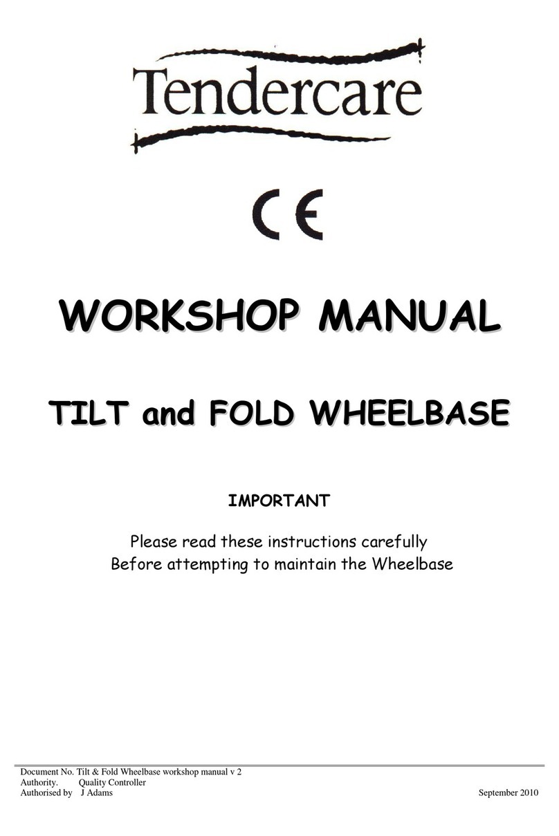 Tendercare TILT and FOLD Instruction manual