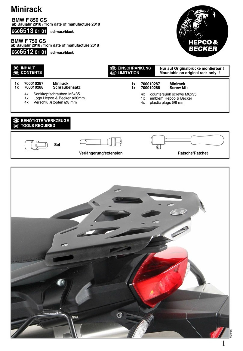 hepco & becker Minirack 6606513 01 01 User manual
