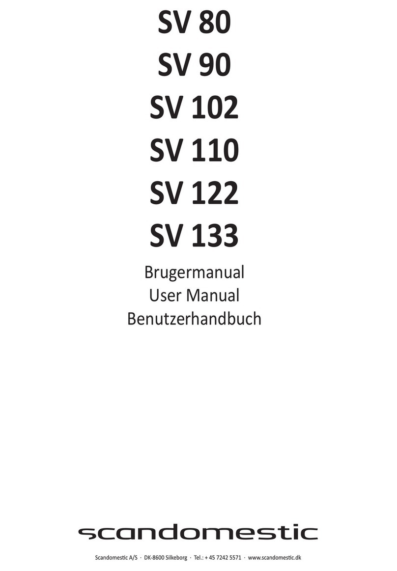 Scandomestic SV 80 user manual