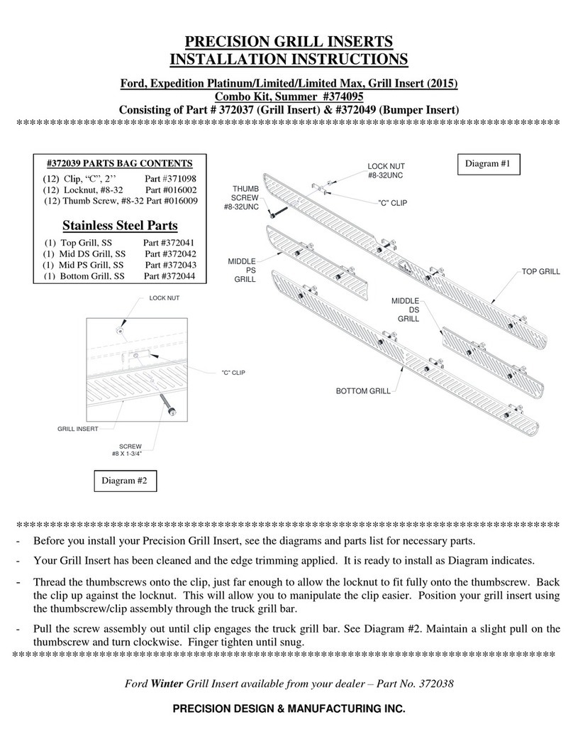 Precision 374095 installation instructions