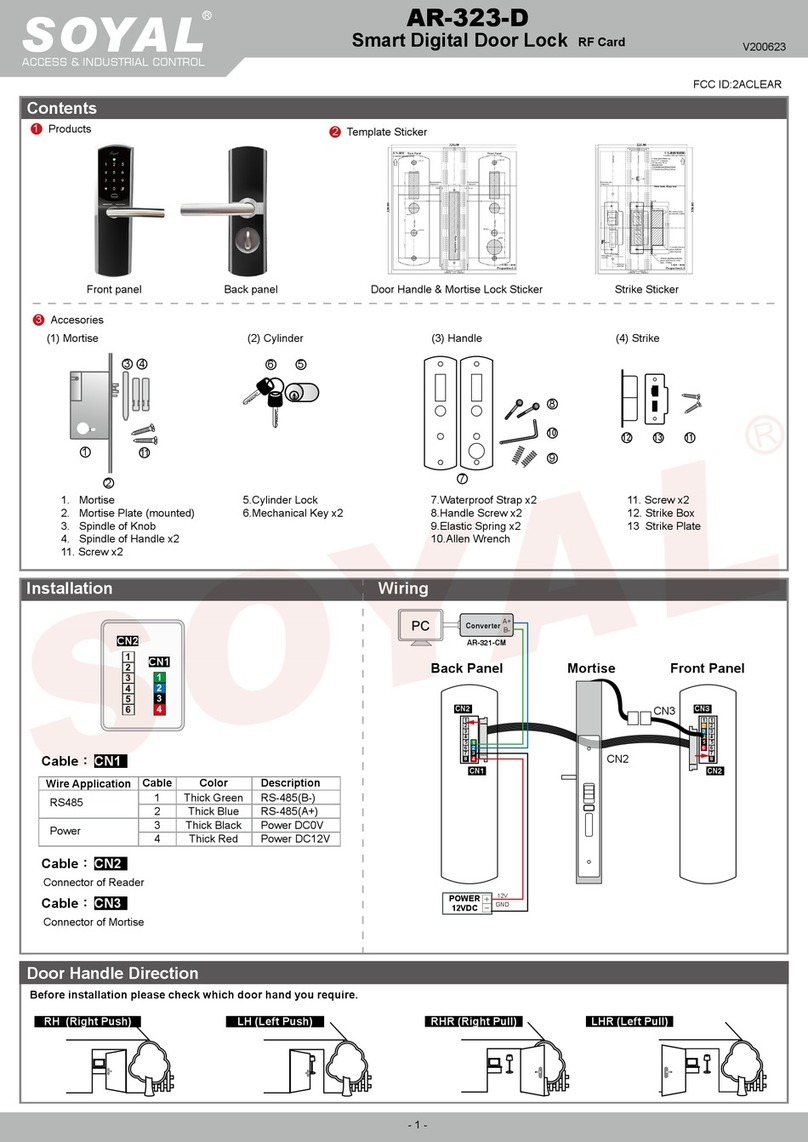 Soyal AR-323D manual