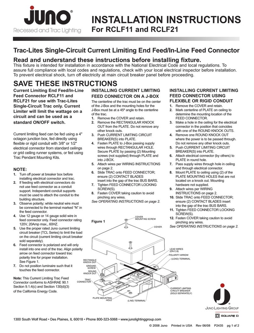 JUNO RCLF11 installation instructions