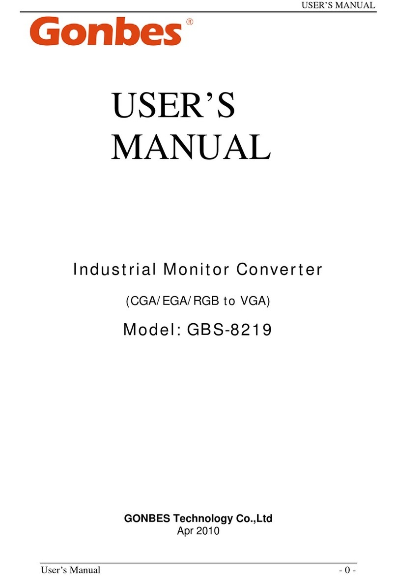 Gonbes GBS-8219 user manual