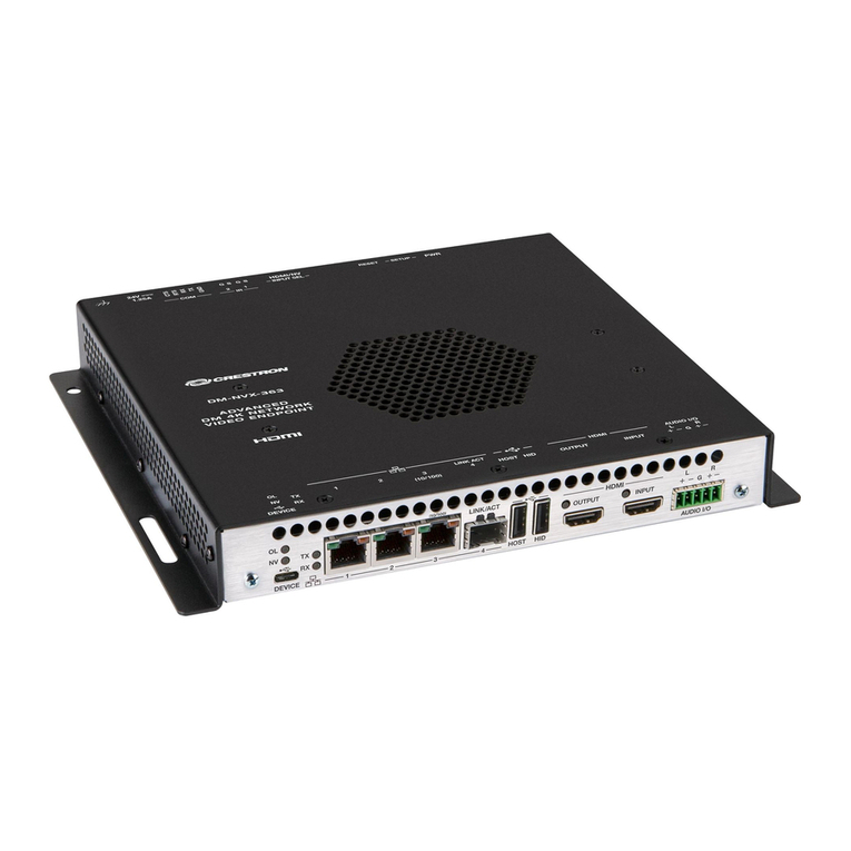 Crestron DM NVX Series User manual